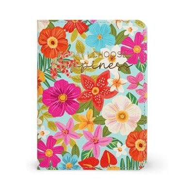 LEGAMI Passporthållare med blommor, passhållare för resor, passfodral, 1 passficka, 4 kortfickor, RFID-skydd, 10,5 x 14 x 1 cm, blommor, Turkos, S, Avslappnad LEGAMI Passporthållare med blommor, passhållare för resor, passfodral, 1 passficka, 4 kortfickor, RFID-skydd, 10,5 x 14 x 1 cm, blommor, Turkos, S, Avslappnad