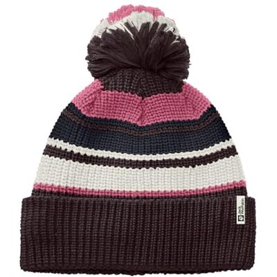 Jack Wolfskin Pompom Beanie Kids, Unisex Barn, Boysenberry, Jack Wolfskin Pompom Beanie Kids, Unisex Barn, Boysenberry,