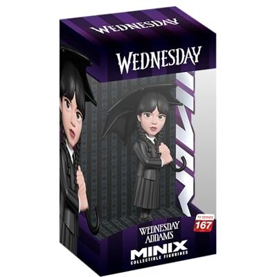 MINIX TV-serien #167 Wednesday Wednesday Addams Paraply samlarfigur 12 cm MINIX TV-serien #167 Wednesday Wednesday Addams Paraply samlarfigur 12 cm