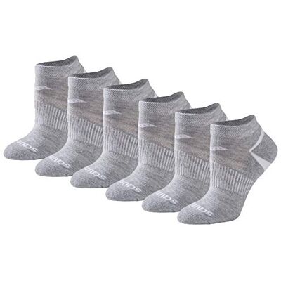 Saucony damstrumpor (6-pack), Grå basic (6 par), Shoe Size: 5-10 Saucony damstrumpor (6-pack), Grå basic (6 par), Shoe Size: 5-10