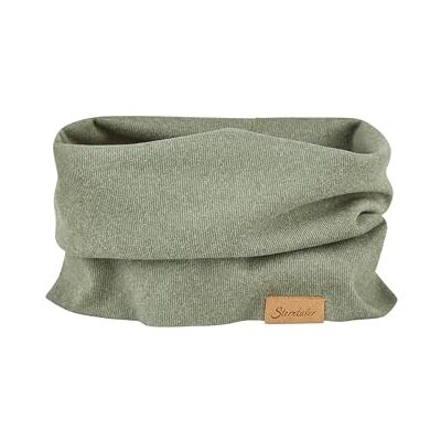 Sterntaler halsduk av teddyfleece unisex – baby och barnmössa fodrad med mjuk mikrofiberfleece med kardborreband, Mattgrön, 1 Sterntaler halsduk av teddyfleece unisex – baby och barnmössa fodrad med mjuk mikrofiberfleece med kardborreband, Mattgrön, 1