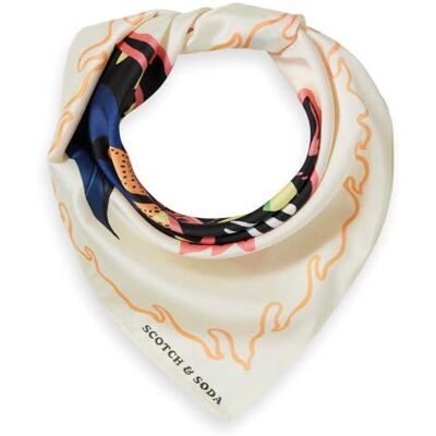 Scotch & Soda Print Scarf, Nine Lives Foulard, en storlek, Nine Lives foulard, Einheitsgröße Scotch & Soda Print Scarf, Nine Lives Foulard, en storlek, Nine Lives foulard, Einheitsgröße