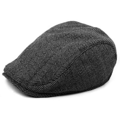 Boston Scally Co. The Original Boston Scally keps – originalet – grå fiskben, Grå, M Boston Scally Co. The Original Boston Scally keps – originalet – grå fiskben, Grå, M