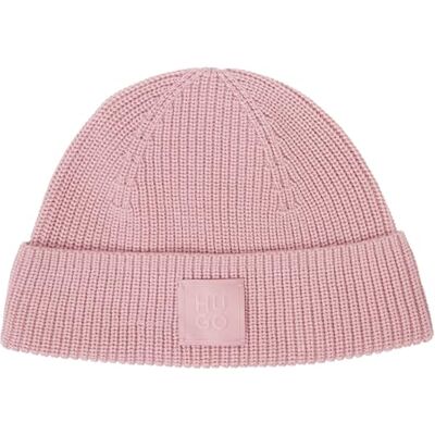 HUGO Mössa för kvinnor, Öppen rosa, one size HUGO Mössa för kvinnor, Öppen rosa, one size