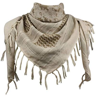 Explore Land Bomullsshemagh/keffiyeh, taktisk ökenscarf med tofsar, för män och kvinnor, kan användas som halsduk eller huvudduk, Desert kamouflage, one size Explore Land Bomullsshemagh/keffiyeh, taktisk ökenscarf med tofsar, för män och kvinnor, kan användas som halsduk eller huvudduk, Desert kamouflage, one size