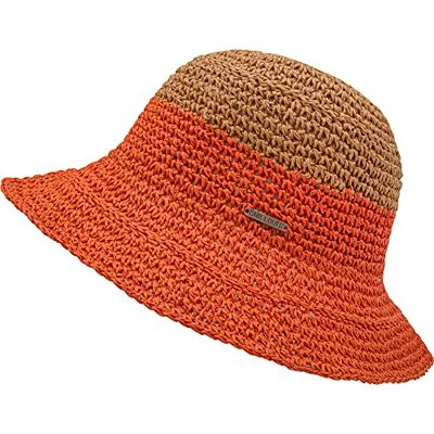 CHILLOUTS Dam Wisla hatt solhatt, orange/brun, S/M CHILLOUTS Dam Wisla hatt solhatt, orange/brun, S/M
