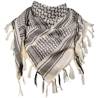 FREE SOLDIER Halsduk/huvudduk Shemagh, Pali Scarf Taktisk Scarf Arabian Desert Scarfs Unisex triangelscarf, 110 * 110 cm, beige FREE SOLDIER Halsduk/huvudduk Shemagh, Pali Scarf Taktisk Scarf Arabian Desert Scarfs Unisex triangelscarf, 110 * 110 cm, beige