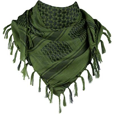 FREE SOLDIER Halsduk/huvudduk Shemagh, Pali Scarf Taktisk Scarf Arabian Desert Scarfs Unisex triangelscarf, 110 * 110 cm, ArmyGreen FREE SOLDIER Halsduk/huvudduk Shemagh, Pali Scarf Taktisk Scarf Arabian Desert Scarfs Unisex triangelscarf, 110 * 110 cm, ArmyGreen