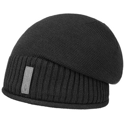 CHILLOUTS Etien Beanie med Foder Damer/Herrar stickad mössa vintermössa lång foder, Oversize Vinter höst-vinter One Size svart CHILLOUTS Etien Beanie med Foder Damer/Herrar stickad mössa vintermössa lång foder, Oversize Vinter höst-vinter One Size svart