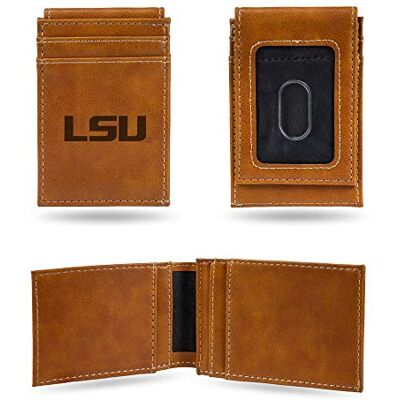 Rico Industries NCAA LSU Tigers laser graverad framficka plånbok, brun, 9 x 12,7 cm Rico Industries NCAA LSU Tigers laser graverad framficka plånbok, brun, 9 x 12,7 cm