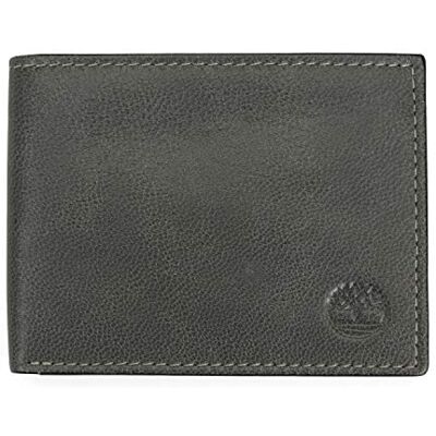 Timberland mäns läder passfodral säkerhet RFID plånbok sedelvikt, Träkol, en storlek Timberland mäns läder passfodral säkerhet RFID plånbok sedelvikt, Träkol, en storlek