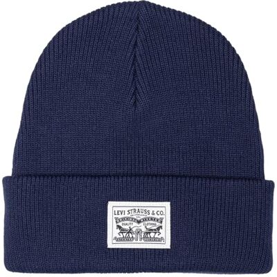 Levi's Beanie lapp, marinblå, en herr, marinblå, One Size Levi's Beanie lapp, marinblå, en herr, marinblå, One Size
