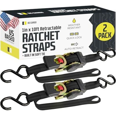 DC Cargo Mall DC Cargo Auto infällbara spärrremmar tunga (med mjuk slips) – 2-pack 2,54 cm x 25,48 cm – SJÄLVINNEHÅLLER lastband för motorcyklar, fyrhjulingar, cyklar, båtar: Tät och säker pickup släpvagn förbinds DC Cargo Mall DC Cargo Auto infällbara spärrremmar tunga (med mjuk slips) – 2-pack 2,54 cm x 25,48 cm – SJÄLVINNEHÅLLER lastband för motorcyklar, fyrhjulingar, cyklar, båtar: Tät och säker pickup släpvagn förbinds