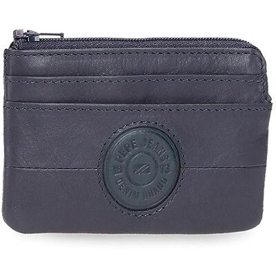 Pepe Jeans Cracker Plånbok Blå 11x7x1,5 cms Läder, Blå, Talla única, myntbörs Pepe Jeans Cracker Plånbok Blå 11x7x1,5 cms Läder, Blå, Talla única, myntbörs