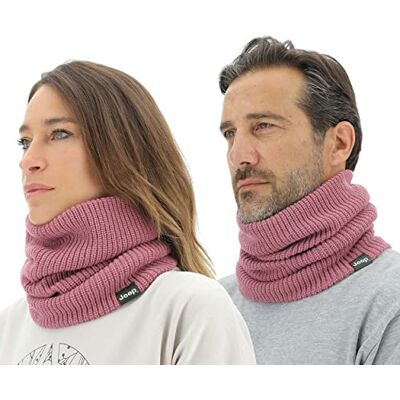 Jeep O102601-P490 J J22W ribbad stickad halsvärmare Unisex Dusty Rose Uni Jeep O102601-P490 J J22W ribbad stickad halsvärmare Unisex Dusty Rose Uni