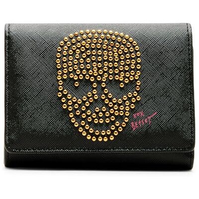 Betsey Johnson Skull Boss Trifold plånbok, svart, en storlek Betsey Johnson Skull Boss Trifold plånbok, svart, en storlek