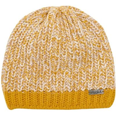 Eisglut Isglut stickad mössa PattyLE tillverkad i Tyskland, ockra, one size Eisglut Isglut stickad mössa PattyLE tillverkad i Tyskland, ockra, one size