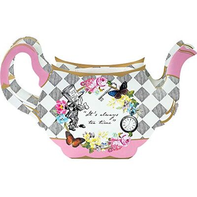 Talking Tables Talande bord Alice i Underlandet tekanna vas blommig mittpunkt För Mad Hatter tema bordsdekor eftermiddagste fest, födelsedagspresent, bröllop, babyshower Talking Tables Talande bord Alice i Underlandet tekanna vas blommig mittpunkt För Mad Hatter tema bordsdekor eftermiddagste fest, födelsedagspresent, bröllop, babyshower