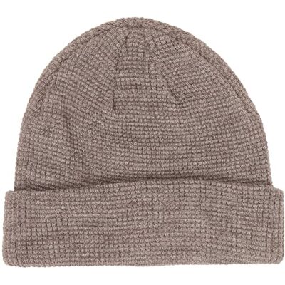 Eivy Dam Shorty Waffle stickad mössa, Grå melange, En Storlek Eivy Dam Shorty Waffle stickad mössa, Grå melange, En Storlek