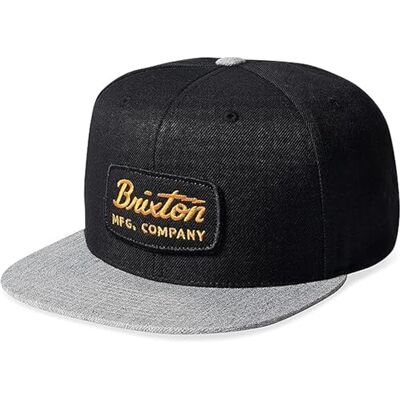BRIXTON Jolt Snapback Cap för män, svart-grå, one size BRIXTON Jolt Snapback Cap för män, svart-grå, one size