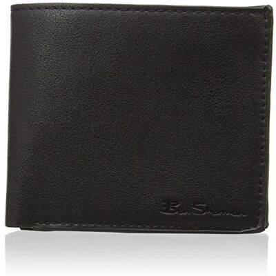 Ben Sherman Året runt mäns PU svart plånbok, Svart, en storlek Ben Sherman Året runt mäns PU svart plånbok, Svart, en storlek