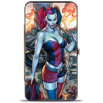 Buckle-Down Spänne ned gångjärn plånbok – Harley Quinn accessoar, Harley Quinn, 17,78 cm x 10,16 cm Buckle-Down Spänne ned gångjärn plånbok – Harley Quinn accessoar, Harley Quinn, 17,78 cm x 10,16 cm