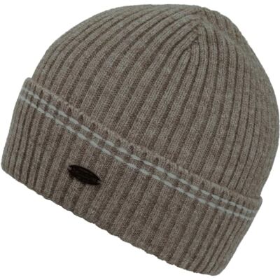CHILLOUTS Kiran Beanie Herrar vintermössa mössa med uppvikbar kant skärm höst-vinter Höst Vinter One Size beige CHILLOUTS Kiran Beanie Herrar vintermössa mössa med uppvikbar kant skärm höst-vinter Höst Vinter One Size beige