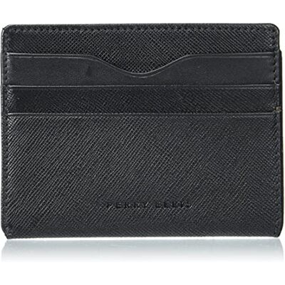Perry Ellis Portfolio kortfodral ID-plånbok, svart, en storlek Perry Ellis Portfolio kortfodral ID-plånbok, svart, en storlek