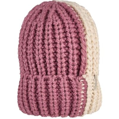 Sterntaler stickad mössa tvåfärgad, bär rosa, 57 Sterntaler stickad mössa tvåfärgad, bär rosa, 57