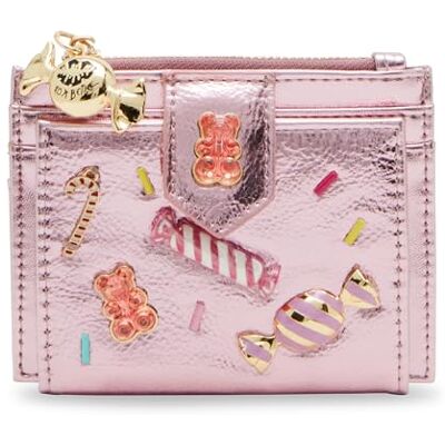Betsey Johnson dam godis dubbelvikt plånbok, rosa, ROSA, Einheitsgröße Betsey Johnson dam godis dubbelvikt plånbok, rosa, ROSA, Einheitsgröße