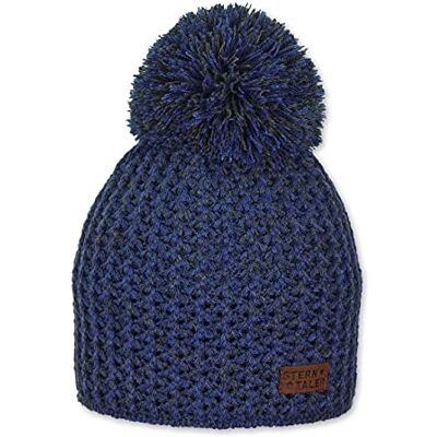 Sterntaler Unisex baby stickad mössa flash mössa, blå, 53 cm Sterntaler Unisex baby stickad mössa flash mössa, blå, 53 cm