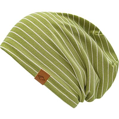 CHILLOUTS Taipeh Stripes Beanie Damer/Herrar mössa oversize Sommar Vår-sommar One Size grön CHILLOUTS Taipeh Stripes Beanie Damer/Herrar mössa oversize Sommar Vår-sommar One Size grön