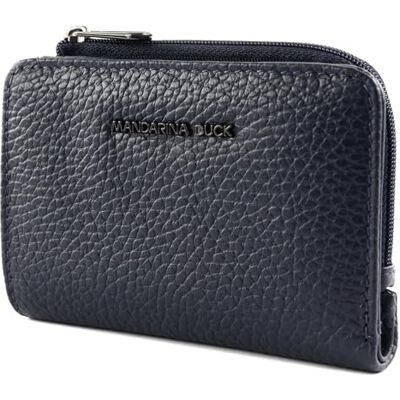 Mandarina Duck Mellow läderplånbok, resetillbehör-plånbok för kvinnor, en storlek, Blå klänning, Taglia Unica Mandarina Duck Mellow läderplånbok, resetillbehör-plånbok för kvinnor, en storlek, Blå klänning, Taglia Unica