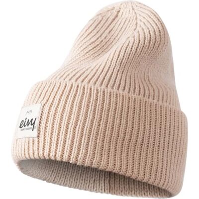Eivy Dam påsk ribbad ull beanie-mössa, Faded Cloud, En Storlek Eivy Dam påsk ribbad ull beanie-mössa, Faded Cloud, En Storlek