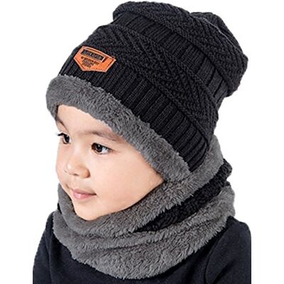 T WILKER damer vinter stickade mössor halsduk set varm fleece foder mössa T WILKER damer vinter stickade mössor halsduk set varm fleece foder mössa