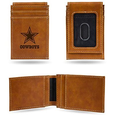 Rico Industries NFL lasergraverad framficka plånbok, brun Brun 3.5 x 5-inches Rico Industries NFL lasergraverad framficka plånbok, brun Brun 3.5 x 5-inches