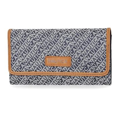 Nautica The Perfect Carry-All Money Manager Oraganizer med RFID-blockerande plånbok, Indigo Jacquard Nautica The Perfect Carry-All Money Manager Oraganizer med RFID-blockerande plånbok, Indigo Jacquard