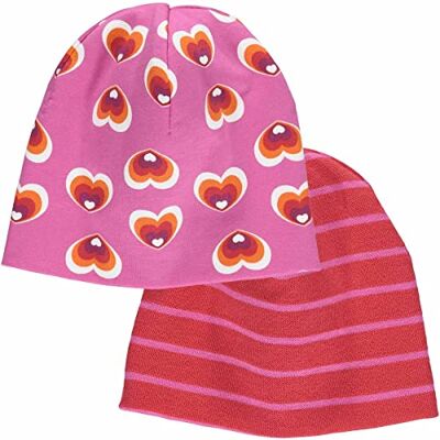Fred's World by Green Cotton Heart Beanie 2-Pack Baby, Mössa Flickor spädbarn, Fuchsia/Mandarin/Lollipop/Plum, Fuchsia/Mandarin/Lollipop/Plum Fred's World by Green Cotton Heart Beanie 2-Pack Baby, Mössa Flickor spädbarn, Fuchsia/Mandarin/Lollipop/Plum, Fuchsia/Mandarin/Lollipop/Plum
