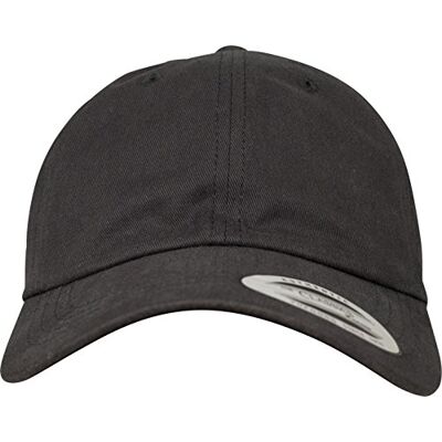Flexfit Unisex Peached Cotton Twill Dad Cap Cap, svart, En Storlek Flexfit Unisex Peached Cotton Twill Dad Cap Cap, svart, En Storlek