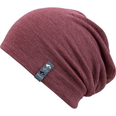 CHILLOUTS Unisex skive longbeanie, 71 Bordeaux, En Storlek CHILLOUTS Unisex skive longbeanie, 71 Bordeaux, En Storlek