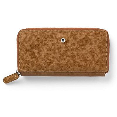 Graf von Faber-Castell Gref von Faber-Castell 118962 – plånbok dam konjak plånbok med dragkedja Epsom, gjord av kalbleder Graf von Faber-Castell Gref von Faber-Castell 118962 – plånbok dam konjak plånbok med dragkedja Epsom, gjord av kalbleder