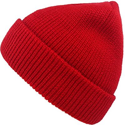 MaxNova Slouchy mössa hattar vinter stickade mössor mjuk varm skidhatt unisex, Röd, en storlek MaxNova Slouchy mössa hattar vinter stickade mössor mjuk varm skidhatt unisex, Röd, en storlek