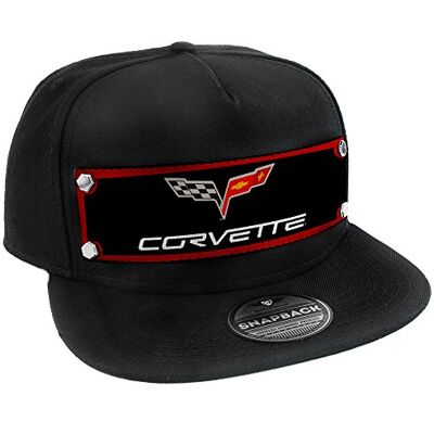 Buckle-Down mäns snapback C6 Corvette logo röd/svart/grå/vit hatt, flerfärgad, one size UK Buckle-Down mäns snapback C6 Corvette logo röd/svart/grå/vit hatt, flerfärgad, one size UK