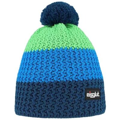 Eisglut Isglut unisex barn Stormykids stickad mössa, deep sea/jasmin, one size Eisglut Isglut unisex barn Stormykids stickad mössa, deep sea/jasmin, one size