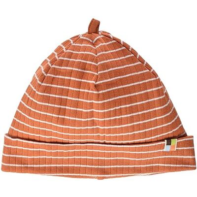 loud + proud unisex barn Derby Rib, GOTS certifierad beanie-mössa, Terrakotta, 42-44 loud + proud unisex barn Derby Rib, GOTS certifierad beanie-mössa, Terrakotta, 42-44