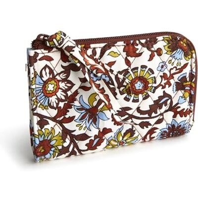 Vera Bradley dam bomull dragkedja kortpåse, Marrakesh vines grädde, en storlek Vera Bradley dam bomull dragkedja kortpåse, Marrakesh vines grädde, en storlek