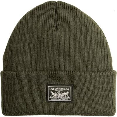 Levi's Backpatch Beanie för män, Duffelväska, one size Levi's Backpatch Beanie för män, Duffelväska, one size