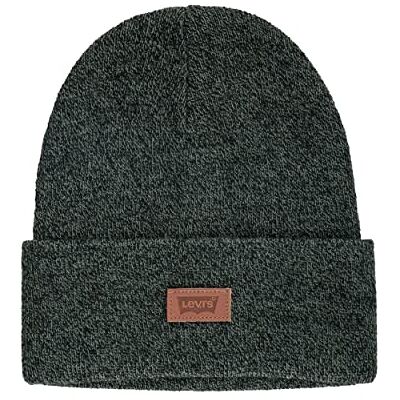 Levi's Unisex klassisk varm vinterstickad mössa med fleece fodrad för kvinnor och män beanie-mössa, marl hunter, one size Levi's Unisex klassisk varm vinterstickad mössa med fleece fodrad för kvinnor och män beanie-mössa, marl hunter, one size
