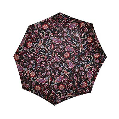 reisenthel Umbrella Pocket duomatic – kompakt fickparaply tillverkat av återvunna PET-flaskor – med stor tryckknapp och ergonomisk handtagsdesign, Paisley svart, duomatic, Paraply reisenthel Umbrella Pocket duomatic – kompakt fickparaply tillverkat av återvunna PET-flaskor – med stor tryckknapp och ergonomisk handtagsdesign, Paisley svart, duomatic, Paraply