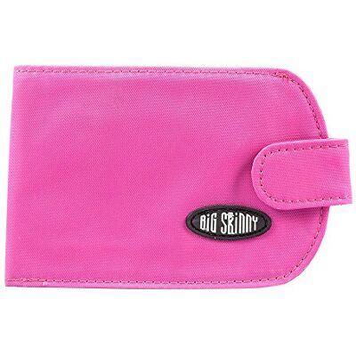Big Skinny Taxicat för kvinnor dubbelvikt smal plånbok, rymmer upp till 25 kort fuchsia En storlek Big Skinny Taxicat för kvinnor dubbelvikt smal plånbok, rymmer upp till 25 kort fuchsia En storlek